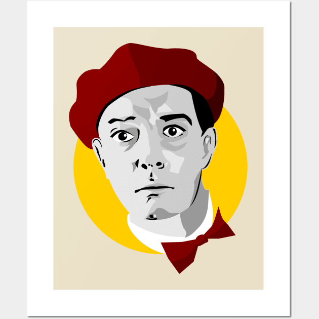 Colored Buster Keaton Wall Art by Astaire